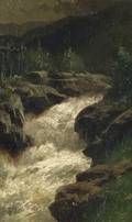 Attributed to William H Weisman American 18401922 Franconia Falls New Hampshire