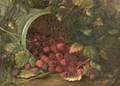 American School 19th Century Pail of Raspberries