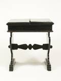 Italian Ebonized Folding Top Work Table