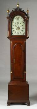 Federal Mahogany Inlaid Tall Case Clock
