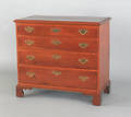 New England Chippendale cherry chest of drawers ca 1780