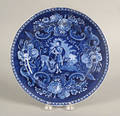Clews Staffordshire historical blue plate Peace and Plenty