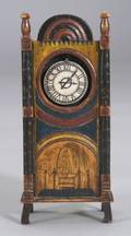 Polychrome Carved Funereal Watch Hutch