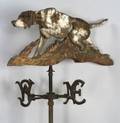 Polychrome Painted Wooden Pointer Weathervane