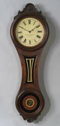 Walnut Regulator Keyhole Wall Timepiece