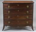 Federal Mahogany and Mahogany Veneer BowFront Chest