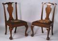 Pair of Chippendale Carved Mahogany Side Chairs