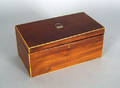 Hepplewhite mahogany tea caddy
