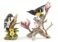 Pair of Porcelain Bird Figurines Audubon  Andrea