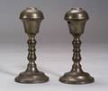 Pair of Pewter Fluid Lamps