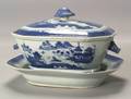Canton Porcelain Covered Tureen and Underplate
