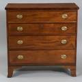 Federal Cherry and Mahogany Veneer Chest of Drawers