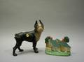 Painted Cast Iron Boston Terrier and Cottage Doorstops