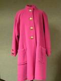 Ungaro Parallele Pink Wool Coat with Gilt Buttons