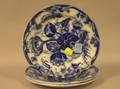 Set of Three Wedgwood Flow Blue Water Nymph Pattern Plates