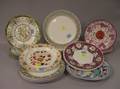 Seventeen Assorted Wedgwood Ceramic Plates and Two English Pink Lustre Plates