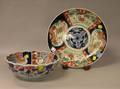 Japanese Imari Porcelain Fruit Bowl and Charger