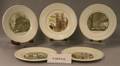 Set of Eleven Wedgwood Queens Ware Old London Views Dinner Plates and a Set of Nine Wedgwood Queens Ware Piranesi Dinner Plates