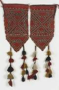 Pair of Uzbek Felt Tent Pole Covers
