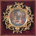 Painted porcelain plaque late 19th c