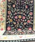Floral Pattern Needlepoint Rug