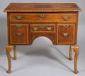 Queen Anne Style Walnut Inlaid Lowboy