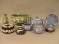 Nine Modern Wedgwood Jasper Items