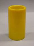 Asian Yellow Glass Spill Vase