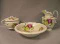 ThreePiece Rose Pattern Transfer Decorated Ceramic Chamber Set
