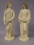 Pair of English Staffordshire Allegorical Figures