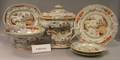 Sixtyfour Piece English Masontype Chinoiserie Decorated Staffordshire Partial Dinner Service