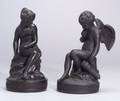 Two Wedgwood Black Basalt Figures