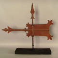 Tin and copper bannerette weathervane