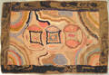 American hooked rug ca 1900