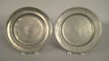 Two Philadelphia pewter plates early 19th c