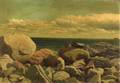 William Bradford American 18231892 Coastal Rocks A Sketch
