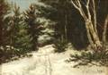 Robert M Decker American b 1857 Forest Path Winter