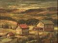 Fred W Weber American b 1890 The Artists FarmhouseA Bucks County View