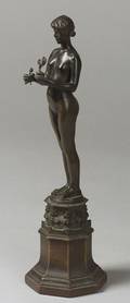 Sir Alfred Gilbert British 18541934 Allegorical Nude Figure