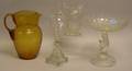 Four Pieces of Victorian Art Glass