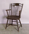 Painted birdcage windsor armchair