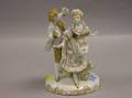 GermanAustrian Gilt Porcelain Figural Group