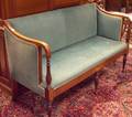 Federalstyle Green Upholstered Settee