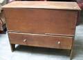 Pine Blanket Chest over Long Drawer