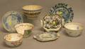 Eight Pieces of Assorted English and Delft Ceramic Tableware