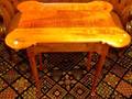 Queen Anne Style Tiger Maple Porringertop Tea Table