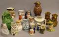 Eighteen Assorted Glazed and Decorated Ceramic Toby Jugs