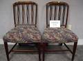 Set of Six Regencystyle Upholstered Mahogany Dining Chairs