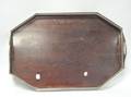 English Silver Plated Mahogany Tea Tray