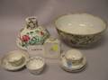 Seventeen Pieces of Chinese Export Porcelain Table and Tea Ware